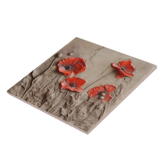 クレイポピー –  タイル (側面)