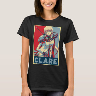 クレイモアアニメキャラクターCLAREアートクラシックTシャツ Tシャツ