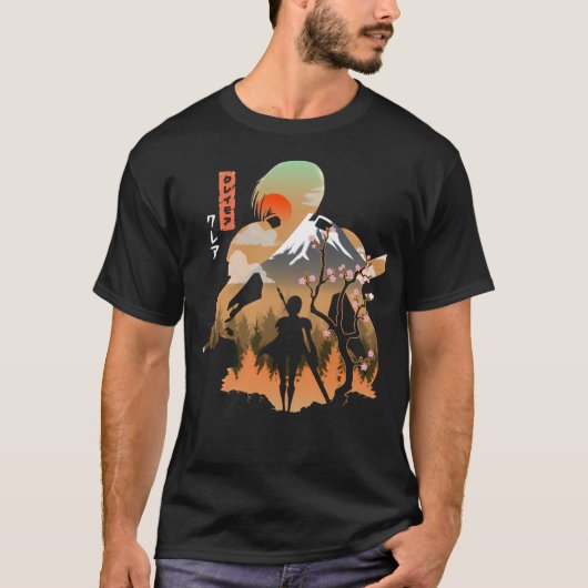 クレイモア・アニメラブクレア Tシャツ (正面)