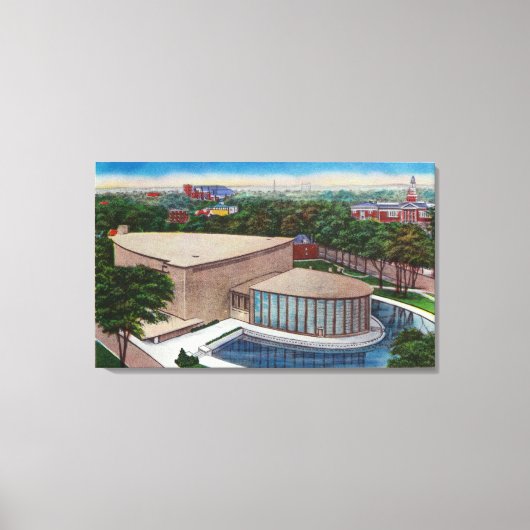 クレインハン音楽堂の外観 キャンバスプリント (正面)