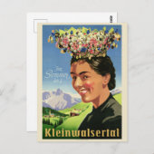 クレインワルサータルオーストリアヴィンテージポスター ポストカード (正面/裏面)