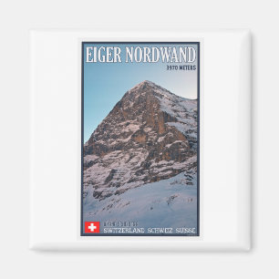 クレインScheidegg - Eigerの北の壁 マグネット