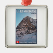 クレインScheidegg - Eigerの北の壁 メタルオーナメント (正面)