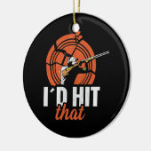 クレイ射撃、 発砲トラップ射撃、 発砲 セラミックオーナメント (左)