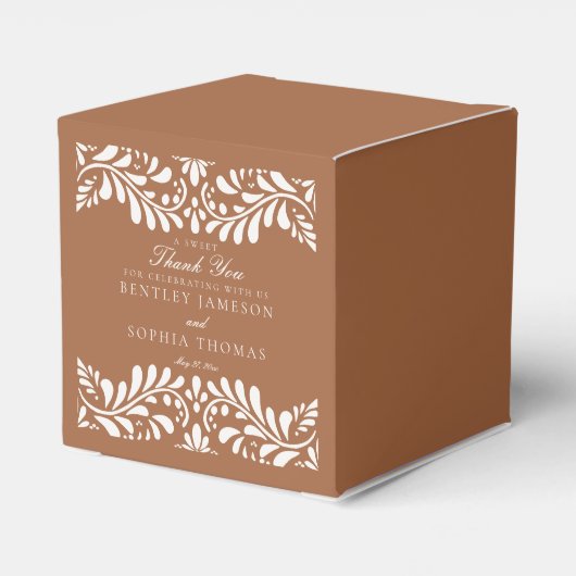 クレイ・タラベラ・タイル スペイン様式 フィエスタ ウェディング フェイバーボックス (裏面サイド)