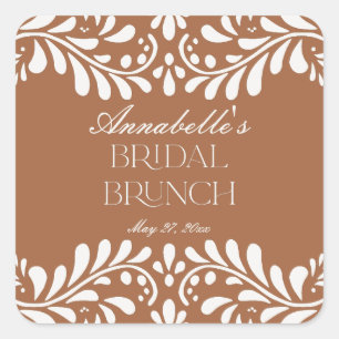 クレイ・タラベラ・タイル スペイン フィエスタ ブライダル ブランチ スクエアシール