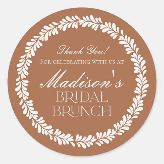 クレイ・タラベラ・タイル スペイン フィエスタ ブライダル ブランチ ラウンドシール (正面)