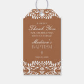 クレイ・タラベラ・タイル スペイン フィエスタ 洗礼 お祝いギフト ギフトタグ (正面)