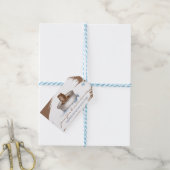 クレイ・ターナー 陶芸 セラミック アート彫刻 手作り ギフトタグ (より糸つき)