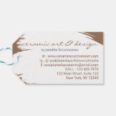 クレイ・ターナー 陶芸 セラミック アート 彫刻 手作り ギフトタグ (裏面横)