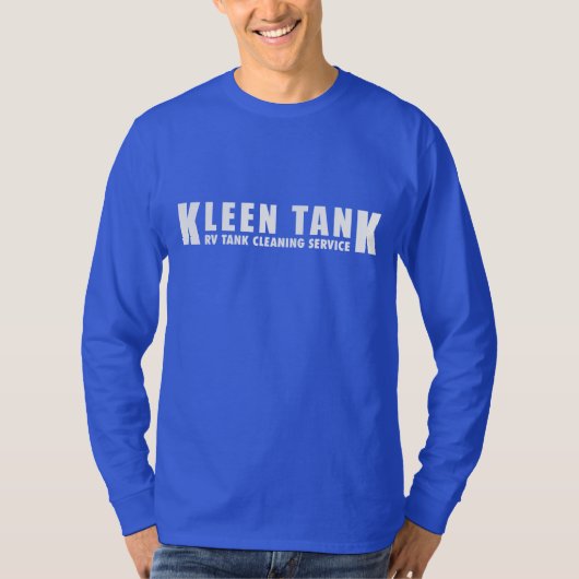 クレエンタンクブルーフロントのみデザイン Tシャツ (正面)