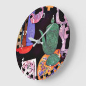 クレエ - 無題 (静物画) ラージ壁時計 (傾斜)