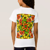 クレオカラフルン花柄 Tシャツ (裏面)