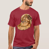クレオニセラス・クレオン・アンモナイトの化石 Tシャツ (正面)