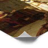 クレオパトラとシーザーバイジャンレオンジェローム ポスター (角)