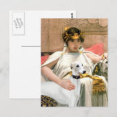 クレオパトラとホワイトウィペット ポストカード (正面/裏面)