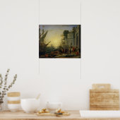 クレオパトラのタルソス上陸， 1642 ポスター (キッチン)