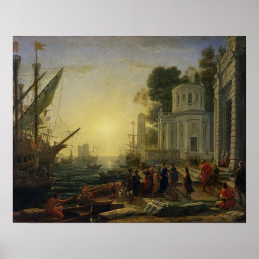 クレオパトラのタルソス上陸， 1642 ポスター (正面)