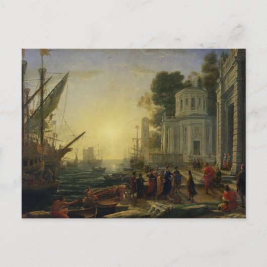 クレオパトラのタルソス上陸, 1642 ポストカード (正面)