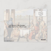 クレオパトラの宴会byジョバンニ・ティエポロ ポストカード (裏面)