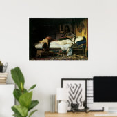 クレオパトラの死、1874年ジャン=アンドレ・リクセン ポスター (ホームオフィス)