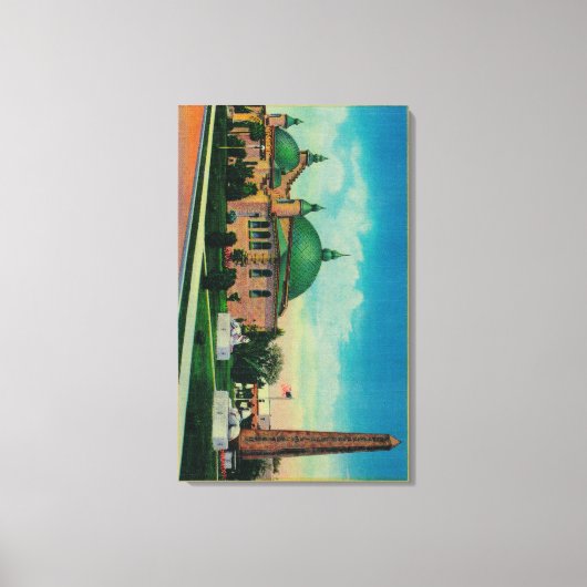 クレオパトラの針とプラネタリウム キャンバスプリント (正面)