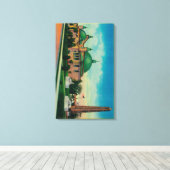 クレオパトラの針とプラネタリウム キャンバスプリント (インサイチュ (ウッドフロア))