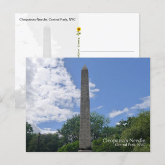 クレオパトラの針、セントラルパーク、ニューヨーク –  ポストカード