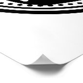 クレオパトライラストレーション頭 ポスター (角)