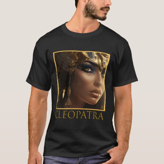 クレオパトラエジプトのファラオ強力な女性の支配者E Tシャツ (正面)
