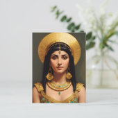 クレオパトラエジプトクイーンポートレートアート ポストカード (スタンド正面)