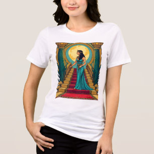 クレオパトラカーペット入口女性tシャツ トライブレンドTシャツ