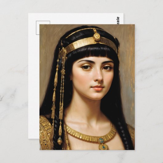 クレオパトラポートレートエジプト女王 ポストカード (正面/裏面)