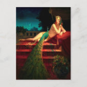 クレオパトラヴィンテージアールデコファンタジー芸術 ポストカード (正面)
