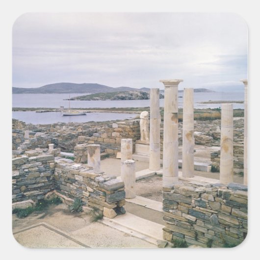 クレオパトラ家の眺め スクエアシール (正面)