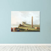 クレオパトラ族という,アレキサンドリアのオベリス キャンバスプリント (インサイチュ (ウッドフロア))