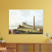 クレオパトラ族という,アレキサンドリアのオベリス キャンバスプリント (インサイチュ (リビング))