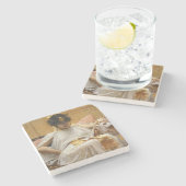 クレオパトラ（古代エジプト女王） ストーンコースター (横)