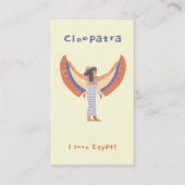 クレオパトラ。 名刺 (正面)