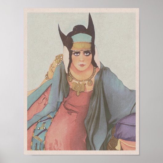 クレオパトラ(1917) – 女王の怒り ポスター (正面)