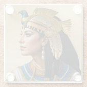 「クレオパトラVIIの現実主義:ポートレート」 ガラスコースター (裏面)