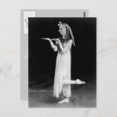 クレオロシアのパトラの衣装を着たダンサー ポストカード (正面/裏面)