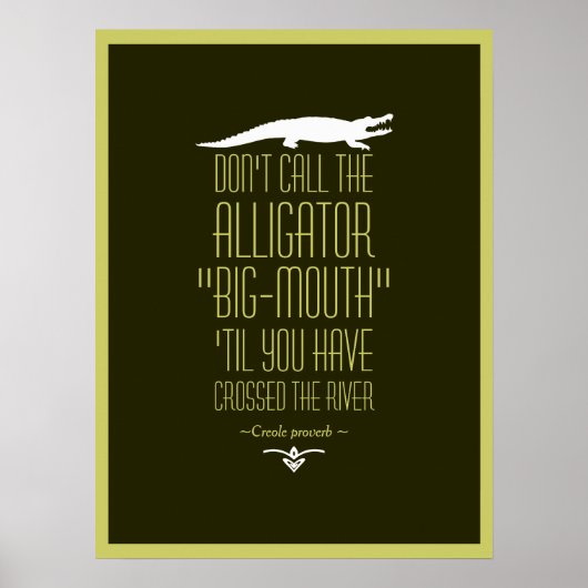 クレオール諺 ポスター (正面)