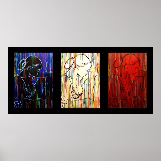 クレオール雨 – ドレープトリコロール ポスター (正面)