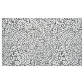 クレキュレパターン – 白の上に黒 ファブリック (ファットクウォーター)