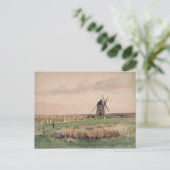 クレシーの戦場26威厳がある, 1346 ポストカード (スタンド正面)