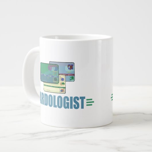 クレジッおもしろいトカード ジャンボコーヒーマグカップ (正面左)