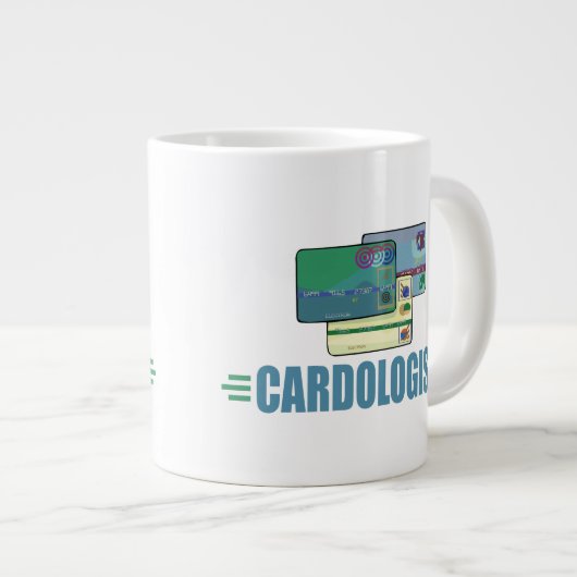 クレジッおもしろいトカード ジャンボコーヒーマグカップ (正面右)
