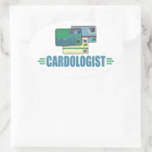 クレジッおもしろいトカード 楕円形シール (バッグ)