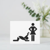 クレジッおもしろいト付き婚姻届 ポストカード (スタンド正面)